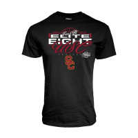 USC Trojans Unisex Women's Basketball 2024 Elite 8 Black T-Shirt